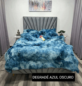 Edredón degrade azul oscuro