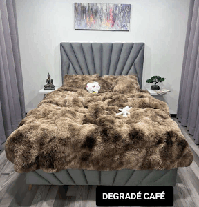 Edredón degrade cafe