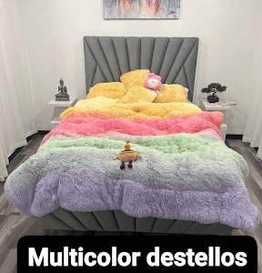 Edredón multicolor destellos  tono 4
