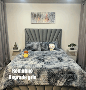Edredón remolino degrade gris