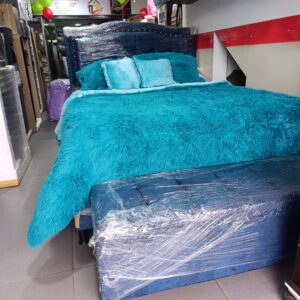 Edredón premium doble verde jade