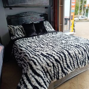 Edredón premium doble zebra